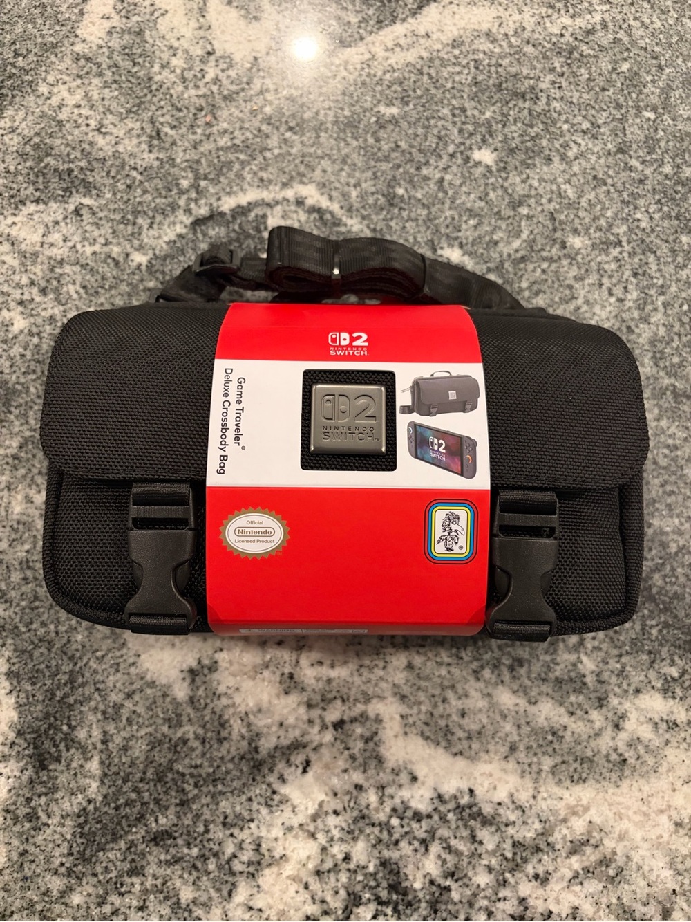 Nintendo Black Travel Carry Case with Red Banding